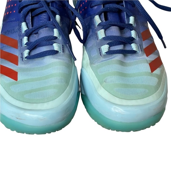 Adidas Damen Crazyflight X Mid Blue Sneakers Size 8.5 - Picture 4 of 10